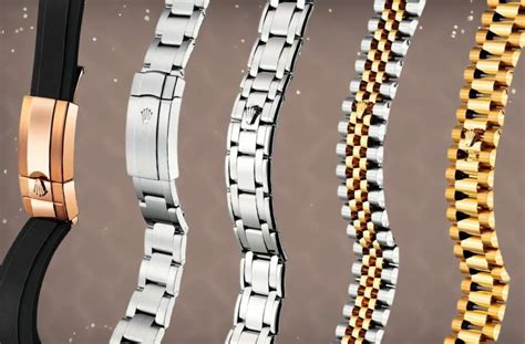 rolex band options|types of rolex bands.